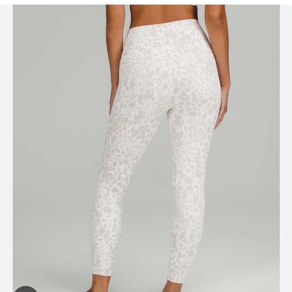 Lululemon align double lined cheetah camo print size 8